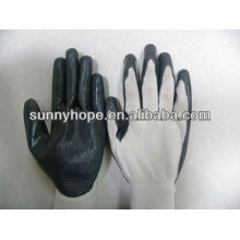 Gants recouverts de nitrile liner en nylon 13G